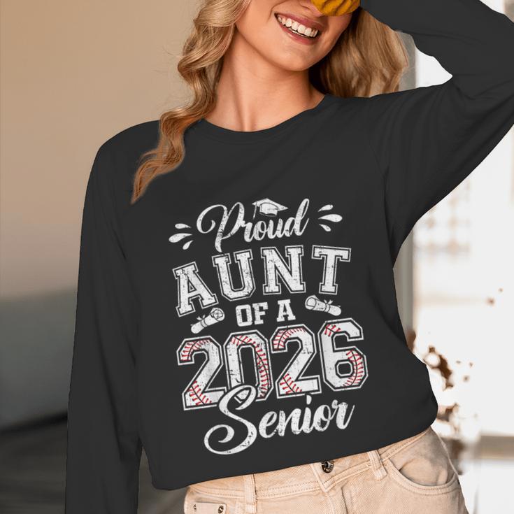 Proud Aunt Of A 2026 Senior Baseball Graduate Unisex Long Sleeve T-Shirt Proud Aunt Of A 2026 Senior Baseball Graduate Unisex Long Sleeve T-Shirt