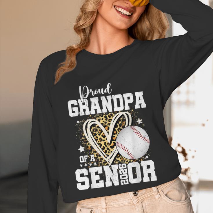 Proud Grandpa Of A 2026 Senior Baseball Graduation Leopard Unisex Long Sleeve T-Shirt Proud Grandpa Of A 2026 Senior Baseball Graduation Leopard Unisex Long Sleeve T-Shirt