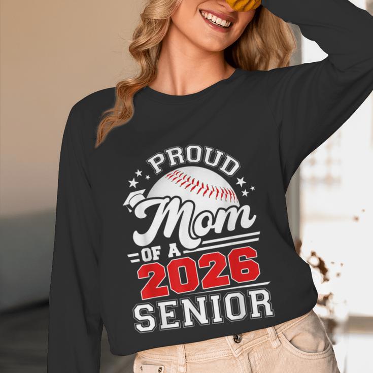 Proud Mom Of A 2026 Senior Baseball Graduation 2026 Unisex Long Sleeve T-Shirt Proud Mom Of A 2026 Senior Baseball Graduation 2026 Unisex Long Sleeve T-Shirt