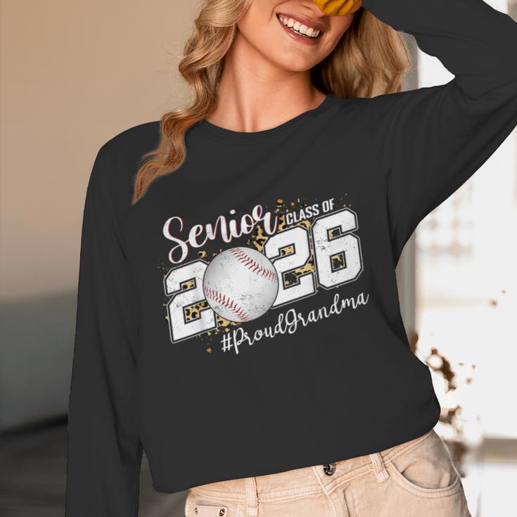 Proud Senior Grandma Class Of 2026 Baseball Graduate Leopard Unisex Long Sleeve T-Shirt Proud Senior Grandma Class Of 2026 Baseball Graduate Leopard Unisex Long Sleeve T-Shirt