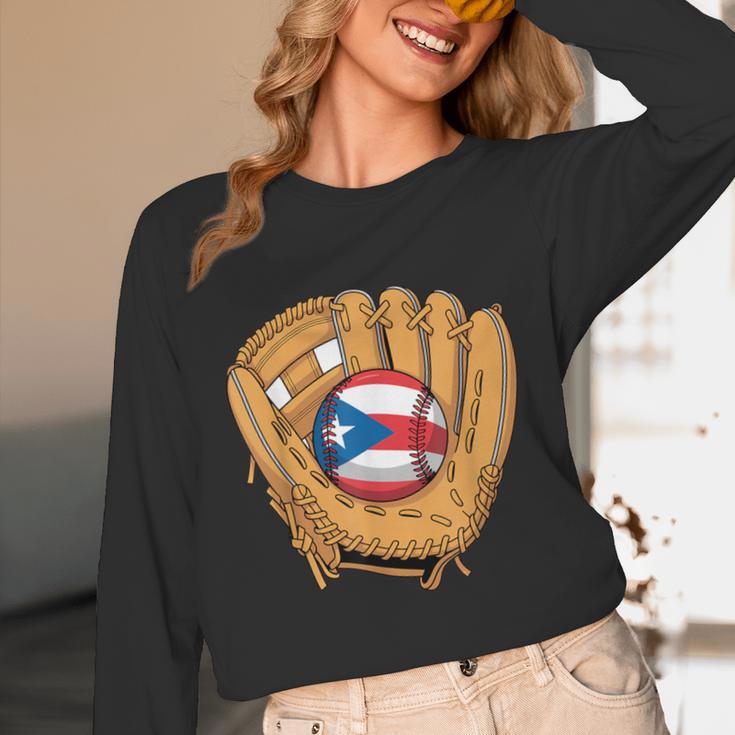 Puerto Rican Flag Baseball Player Boricua Pride Beisbol PR Unisex Long Sleeve T-Shirt Puerto Rican Flag Baseball Player Boricua Pride Beisbol PR Unisex Long Sleeve T-Shirt