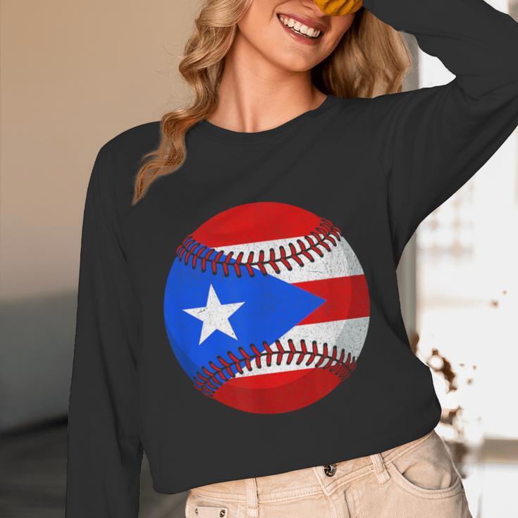 Puerto Rico Baseball Flag Boricua Beisbol Fan Gear Unisex Long Sleeve T-Shirt Puerto Rico Baseball Flag Boricua Beisbol Fan Gear Unisex Long Sleeve T-Shirt