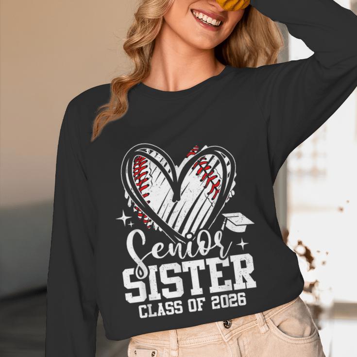 Senior Sister Class Of 2026 Baseball Graduation Heart Unisex Long Sleeve T-Shirt Senior Sister Class Of 2026 Baseball Graduation Heart Unisex Long Sleeve T-Shirt