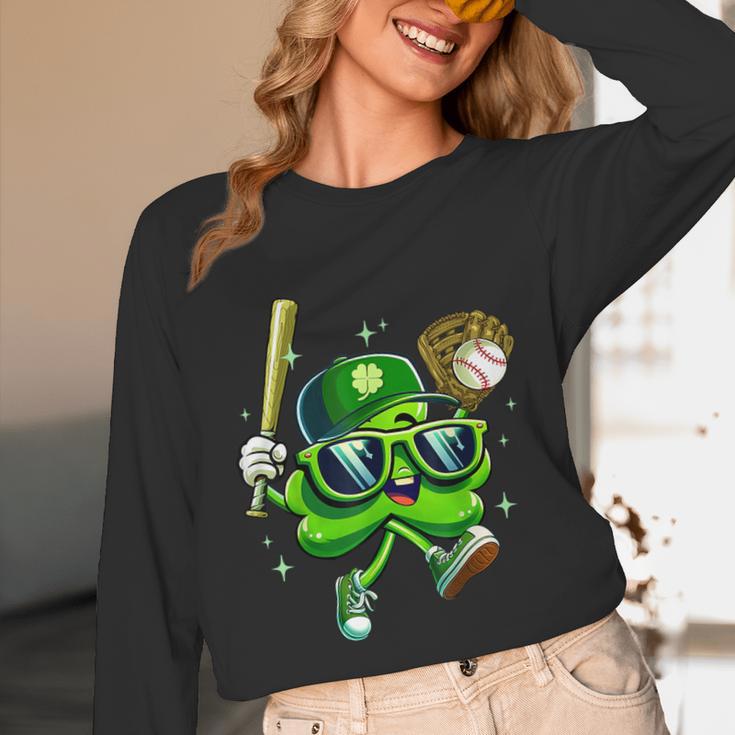 Shamrock Lucky Clover Baseball Patricks Day Family Matching Unisex Long Sleeve T-Shirt Shamrock Lucky Clover Baseball Patricks Day Family Matching Unisex Long Sleeve T-Shirt