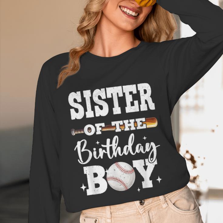 Sister Of The Birthday Boy Baseball Bday Family Unisex Long Sleeve T-Shirt Sister Of The Birthday Boy Baseball Bday Family Unisex Long Sleeve T-Shirt