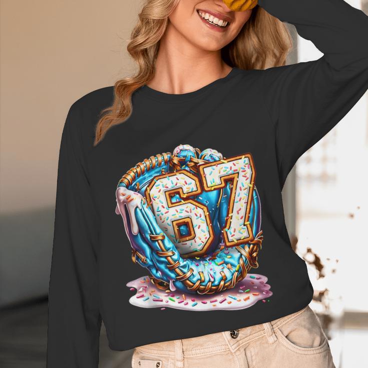 Six Seven Baseball Lifestyle 67 Meme Gen Alpha Slang Unisex Long Sleeve T-Shirt Six Seven Baseball Lifestyle 67 Meme Gen Alpha Slang Unisex Long Sleeve T-Shirt