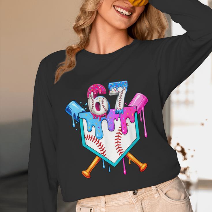 Six Seven Baseball Respect The Drip Boys Baseball Unisex Long Sleeve T-Shirt