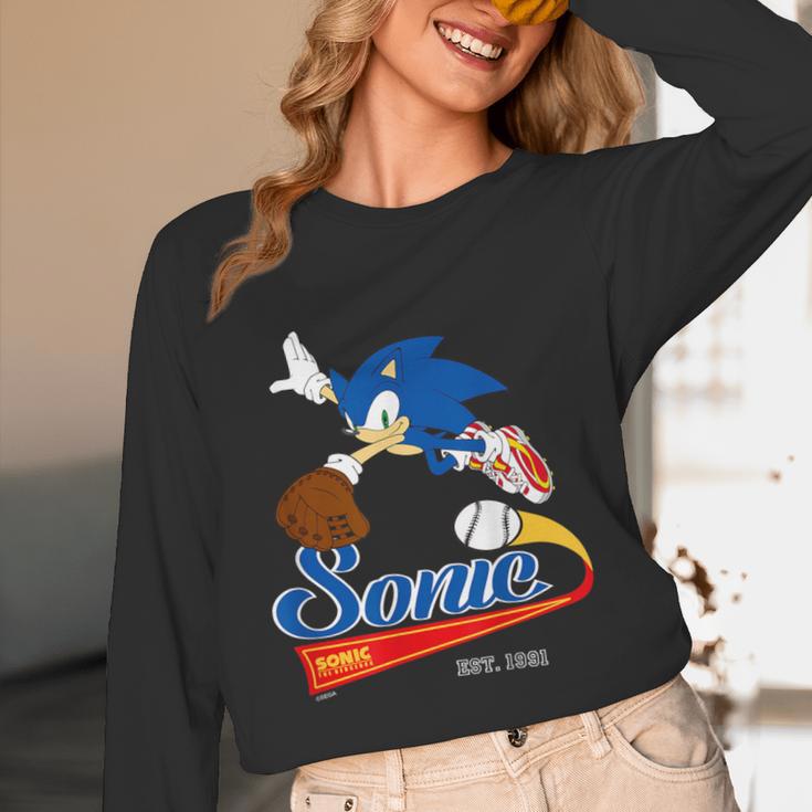 Sonic The Hedgehog Sonic Baseball Est 1991 Unisex Long Sleeve T-Shirt Sonic The Hedgehog Sonic Baseball Est 1991 Unisex Long Sleeve T-Shirt