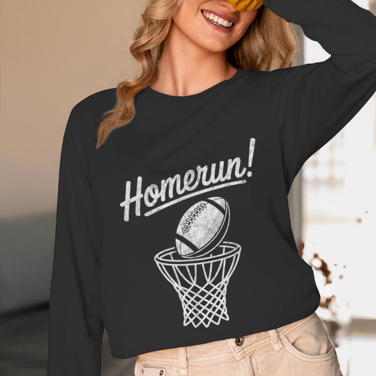 Sports Homerun Football Basketball Baseball Joke Tee Unisex Long Sleeve T-Shirt