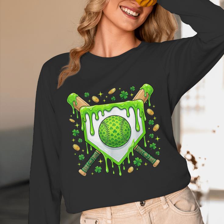 St Patrick Day Baseball Drip Ice Cream Boys Men Unisex Long Sleeve T-Shirt St Patrick Day Baseball Drip Ice Cream Boys Men Unisex Long Sleeve T-Shirt