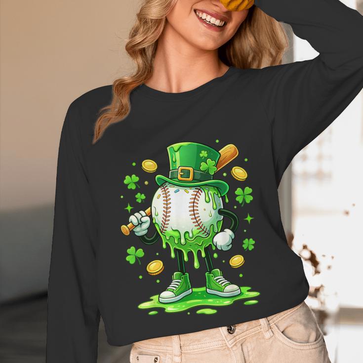St Patrick Day Baseball Drip Ice Cream Baseball Unisex Long Sleeve T-Shirt St Patrick Day Baseball Drip Ice Cream Baseball Unisex Long Sleeve T-Shirt