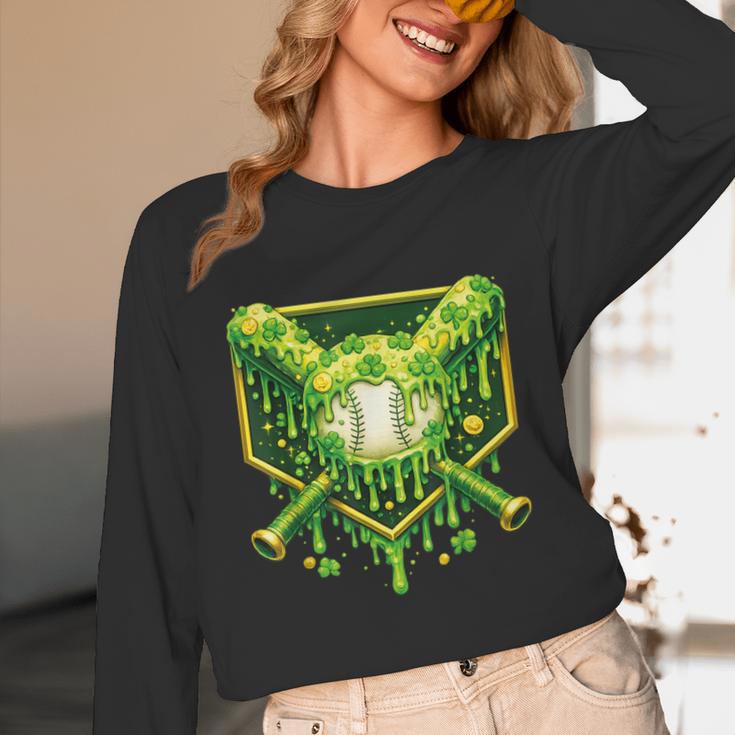 St Patrick's Day Baseball Boys Ice Cream Drip Youth Kids Unisex Long Sleeve T-Shirt St Patrick's Day Baseball Boys Ice Cream Drip Youth Kids Unisex Long Sleeve T-Shirt