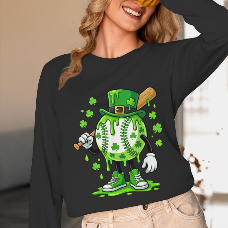 St Patricks Day Shamrock Baseball Drip Icecream Irish Boys Unisex Long Sleeve T-Shirt St Patricks Day Shamrock Baseball Drip Icecream Irish Boys Unisex Long Sleeve T-Shirt