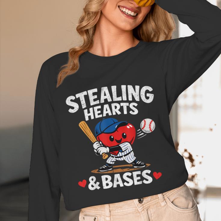 Stealing Hearts & Bases Valentine’s Day Baseball Love Unisex Long Sleeve T-Shirt Stealing Hearts & Bases Valentine’s Day Baseball Love Unisex Long Sleeve T-Shirt