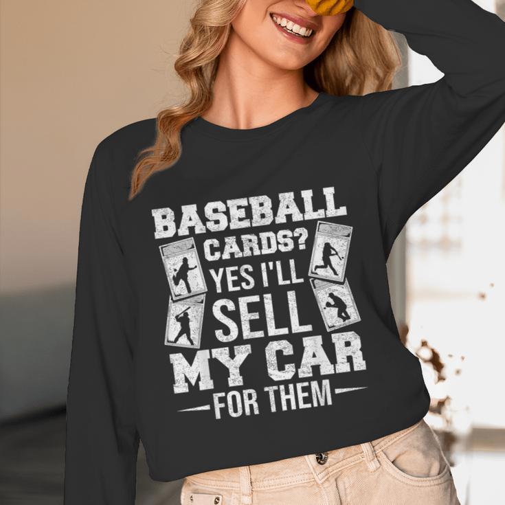 Trading Card Collector Cardboard Baseball Card Collector Unisex Long Sleeve T-Shirt