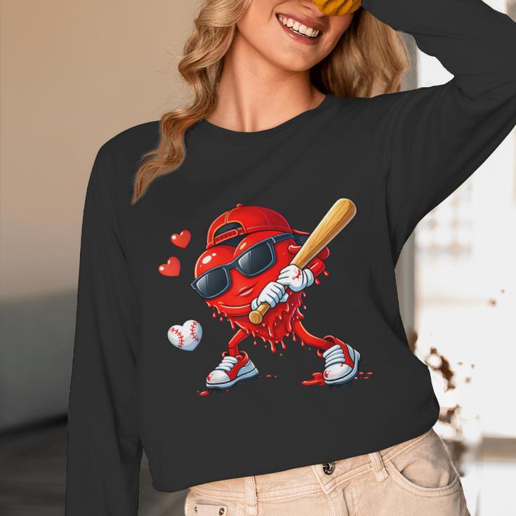 Valentine Baseball Heart Sports Love Valentines Day Boys Unisex Long Sleeve T-Shirt Valentine Baseball Heart Sports Love Valentines Day Boys Unisex Long Sleeve T-Shirt