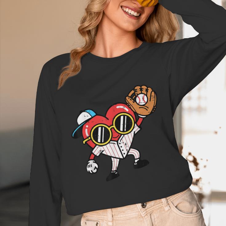 Valentines Day Baseball Heart Gloves Cute Boys Kid Youth Men Unisex Long Sleeve T-Shirt Valentines Day Baseball Heart Gloves Cute Boys Kid Youth Men Unisex Long Sleeve T-Shirt