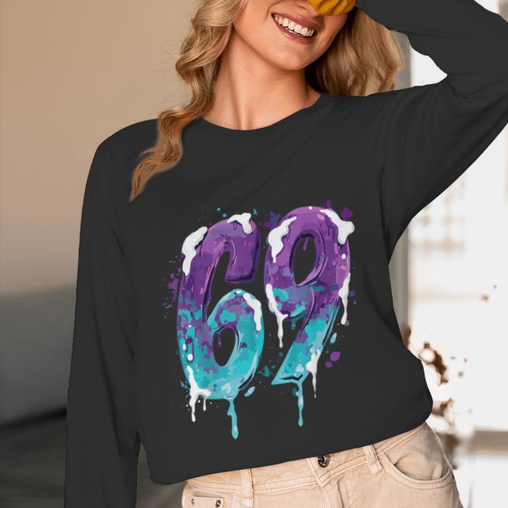 Vintage Baseball 69 Number Unisex Long Sleeve T-Shirt Vintage Baseball 69 Number Unisex Long Sleeve T-Shirt