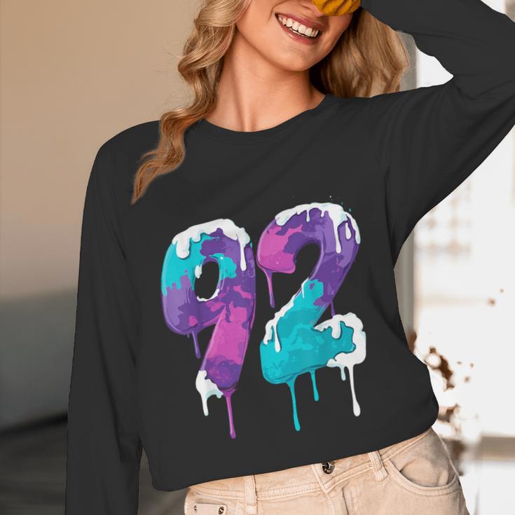 Vintage Baseball 92 Number Unisex Long Sleeve T-Shirt