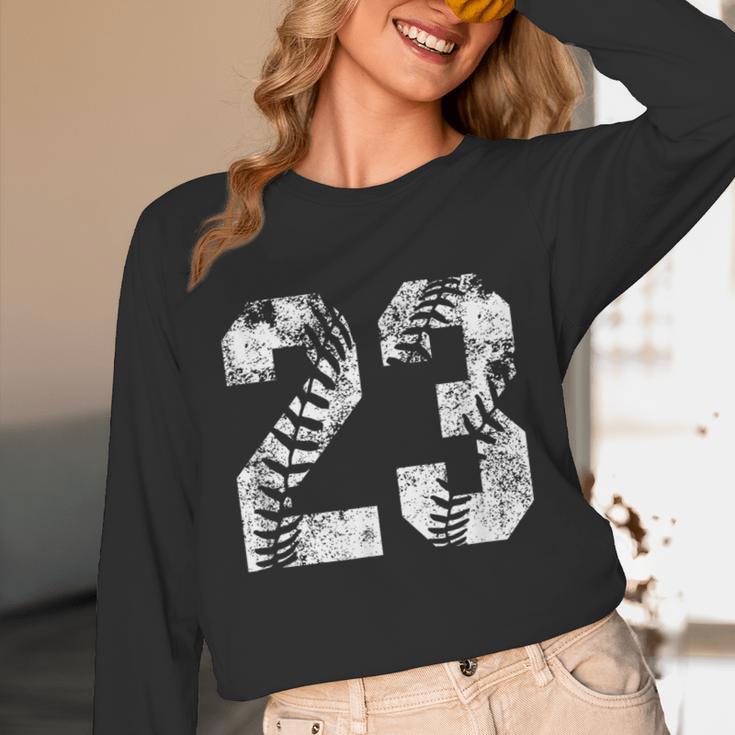 Vintage Baseball Number 23 Jersey Player Uniform Unisex Long Sleeve T-Shirt Vintage Baseball Number 23 Jersey Player Uniform Unisex Long Sleeve T-Shirt