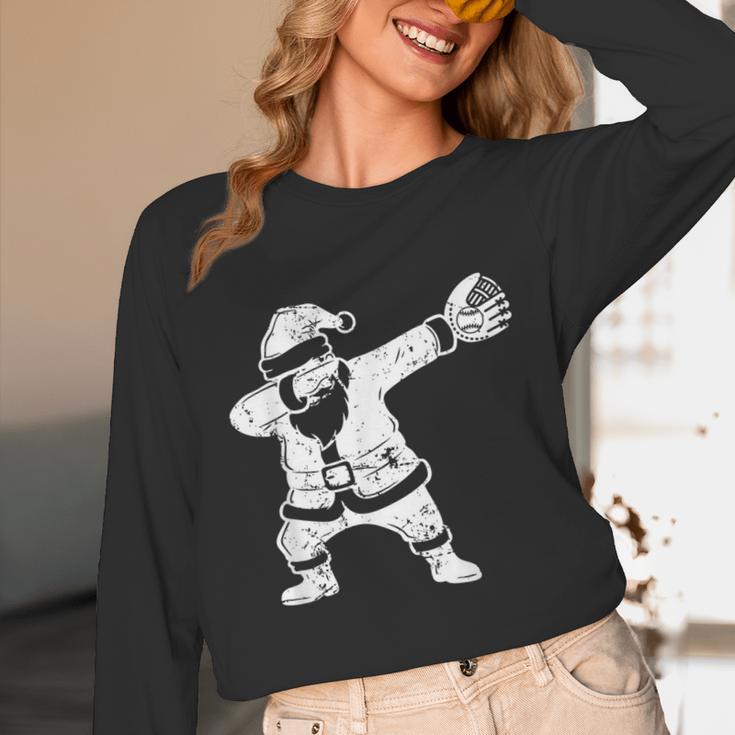Vintage Dabbing Santa Christmas Baseball Xmas Costume Unisex Long Sleeve T-Shirt Vintage Dabbing Santa Christmas Baseball Xmas Costume Unisex Long Sleeve T-Shirt