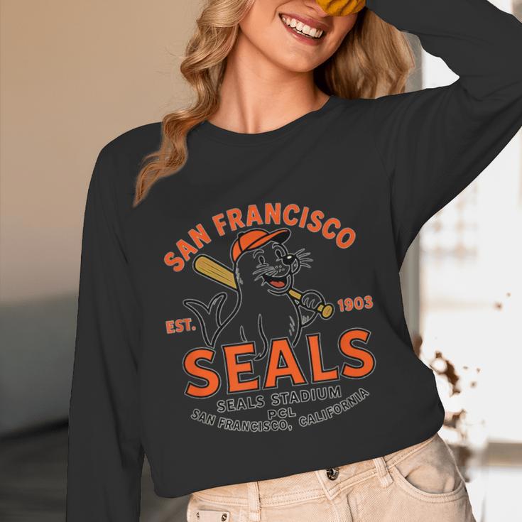 Vintage San Francisco Seals California Baseball Logo Unisex Long Sleeve T-Shirt Vintage San Francisco Seals California Baseball Logo Unisex Long Sleeve T-Shirt