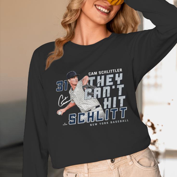 They Can't Hit Schlitt Cam Schlittler New York Baseball MLBP Unisex Long Sleeve T-Shirt They Can't Hit Schlitt Cam Schlittler New York Baseball MLBP Unisex Long Sleeve T-Shirt