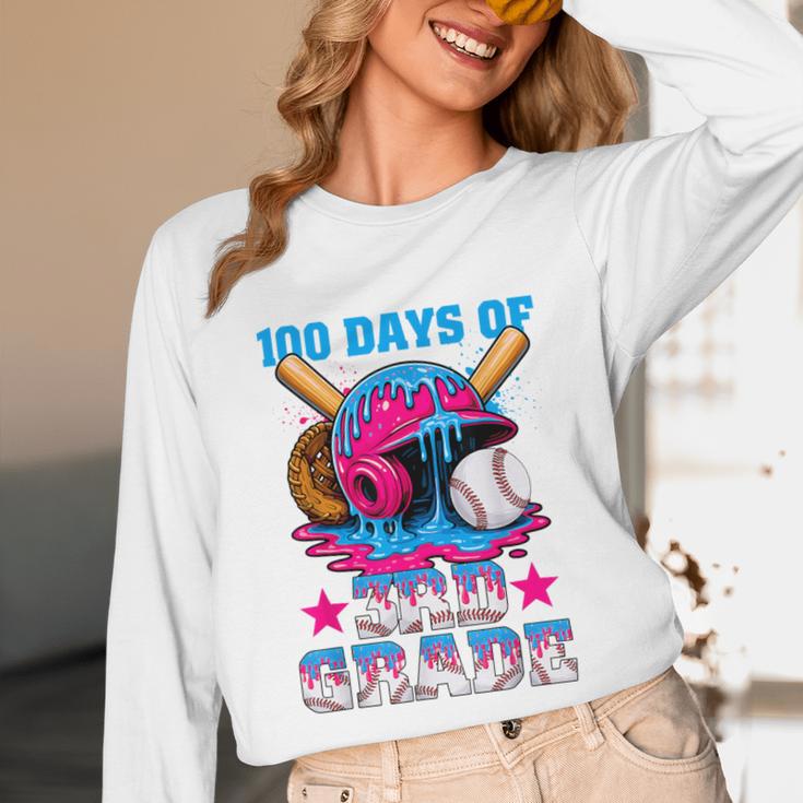 100 Days Of 3rd Grade Baseball 100th Day Of School Boys Kids Unisex Long Sleeve T-Shirt 100 Days Of 3rd Grade Baseball 100th Day Of School Boys Kids Unisex Long Sleeve T-Shirt
