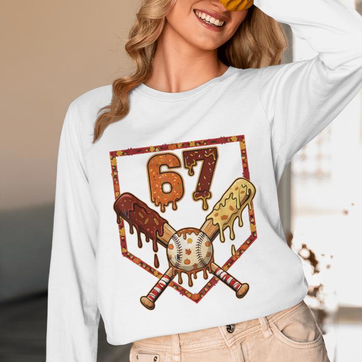 67 Baseball Drip Thanksgiving Six Seven Boys Teens Kids Unisex Long Sleeve T-Shirt 67 Baseball Drip Thanksgiving Six Seven Boys Teens Kids Unisex Long Sleeve T-Shirt