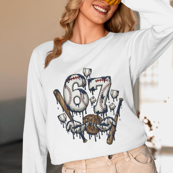 67 Baseball Six Seven Baseball 6 7 Kids Boys Girls Premium Tri-Blend Unisex Long Sleeve T-Shirt 67 Baseball Six Seven Baseball 6 7 Kids Boys Girls Premium Tri-Blend Unisex Long Sleeve T-Shirt