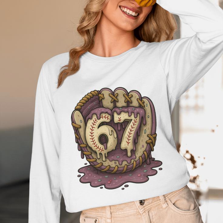 67 Ice Cream Drip Six Seven Baseball Premium Tri-Blend Unisex Long Sleeve T-Shirt