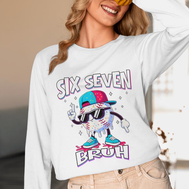 67 Meme Six Seven Baseball Ice Cream Drip Girls Boys Premium Tri-Blend Unisex Long Sleeve T-Shirt 67 Meme Six Seven Baseball Ice Cream Drip Girls Boys Premium Tri-Blend Unisex Long Sleeve T-Shirt