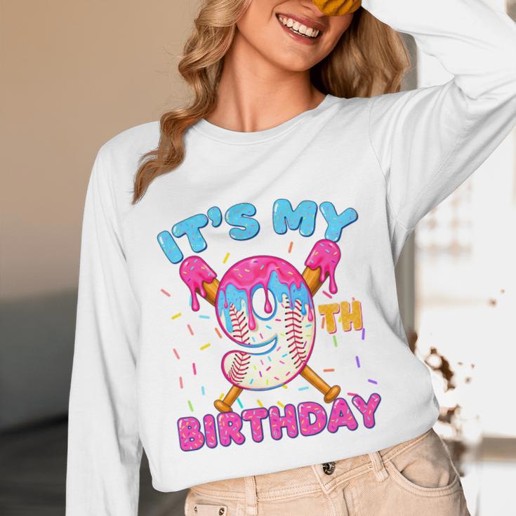 9th Birthday Baseball 9 Year Old Ice Cream Drip Boy Baseball Premium Tri-Blend Unisex Long Sleeve T-Shirt 9th Birthday Baseball 9 Year Old Ice Cream Drip Boy Baseball Premium Tri-Blend Unisex Long Sleeve T-Shirt