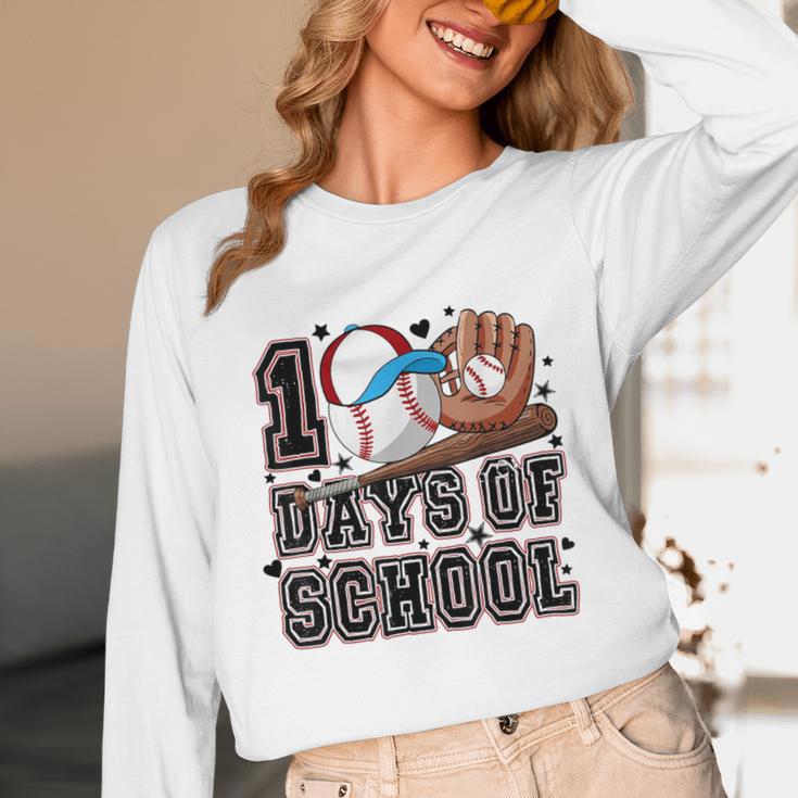 Baseball 100 Days Of School Happy 100th Day Teachers Kids Unisex Long Sleeve T-Shirt Baseball 100 Days Of School Happy 100th Day Teachers Kids Unisex Long Sleeve T-Shirt