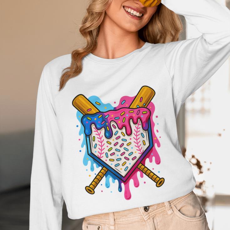 Baseball Boys Ice Cream Drip Baseball Unisex Long Sleeve T-Shirt Baseball Boys Ice Cream Drip Baseball Unisex Long Sleeve T-Shirt
