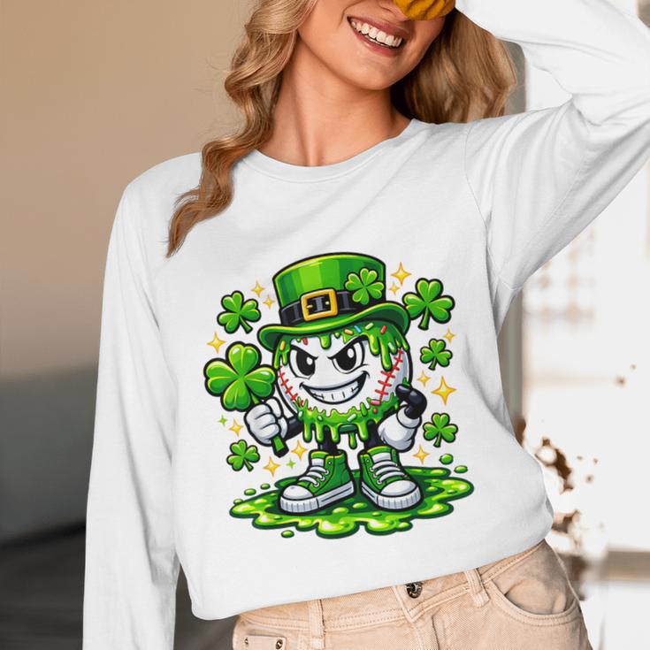 Baseball Drip Icecream Apparel Youth Boy St Patrick Day Unisex Long Sleeve T-Shirt