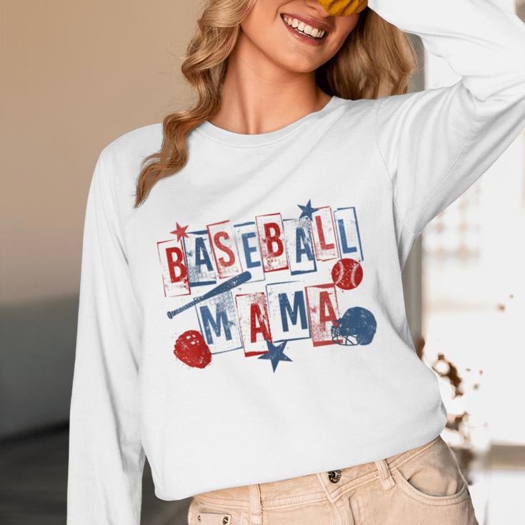 Baseball Mama Mom Mother Vintage Game Day Unisex Long Sleeve T-Shirt Baseball Mama Mom Mother Vintage Game Day Unisex Long Sleeve T-Shirt