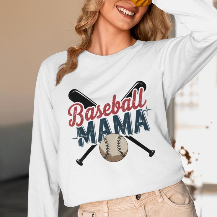 Baseball Mama Squad Proud Sports Mom Game Day Unisex Long Sleeve T-Shirt