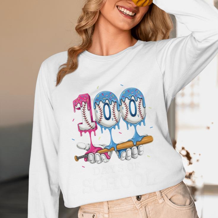 Baseball Player 100 Days Of School Sports Ice Cream Drip Premium Tri-Blend Unisex Long Sleeve T-Shirt Baseball Player 100 Days Of School Sports Ice Cream Drip Premium Tri-Blend Unisex Long Sleeve T-Shirt