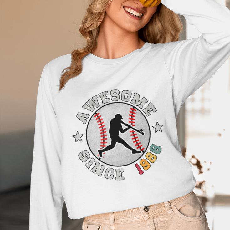 Birthday Baseball Lover 40 Years Old Awesome Since 1986 Premium Tri-Blend Unisex Long Sleeve T-Shirt Birthday Baseball Lover 40 Years Old Awesome Since 1986 Premium Tri-Blend Unisex Long Sleeve T-Shirt