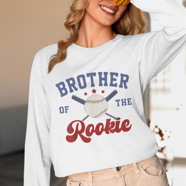 Brother Of Rookie 1st Birthday Baseball Boy Family Matching Unisex Long Sleeve T-Shirt