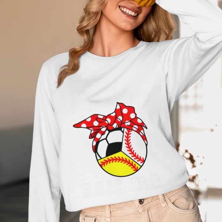 Busy Raising Ballers Baseball Softball Soccer Mom Premium Tri-Blend Unisex Long Sleeve T-Shirt Busy Raising Ballers Baseball Softball Soccer Mom Premium Tri-Blend Unisex Long Sleeve T-Shirt