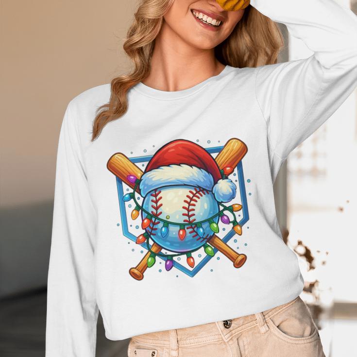 Christmas Baseball Drip For Boys Kids Ice Cream Drip Unisex Long Sleeve T-Shirt