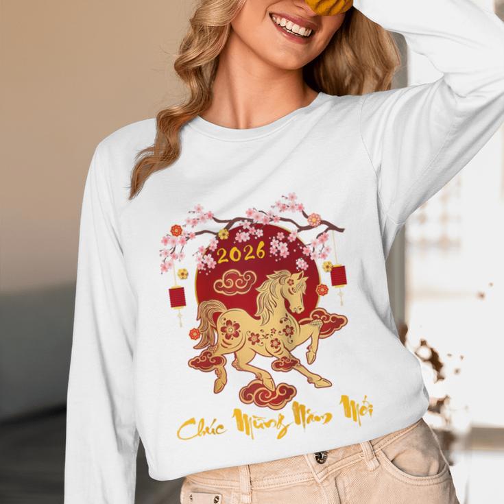 Chuc Mung NAM Moi 2026 Vietnamese Lunar New Year Of Horse Raglan Baseball Tee Unisex Long Sleeve T-Shirt Chuc Mung NAM Moi 2026 Vietnamese Lunar New Year Of Horse Raglan Baseball Tee Unisex Long Sleeve T-Shirt