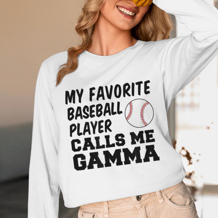 My Favorite Baseball Player Calls Me Gamma Unisex Long Sleeve T-Shirt My Favorite Baseball Player Calls Me Gamma Unisex Long Sleeve T-Shirt