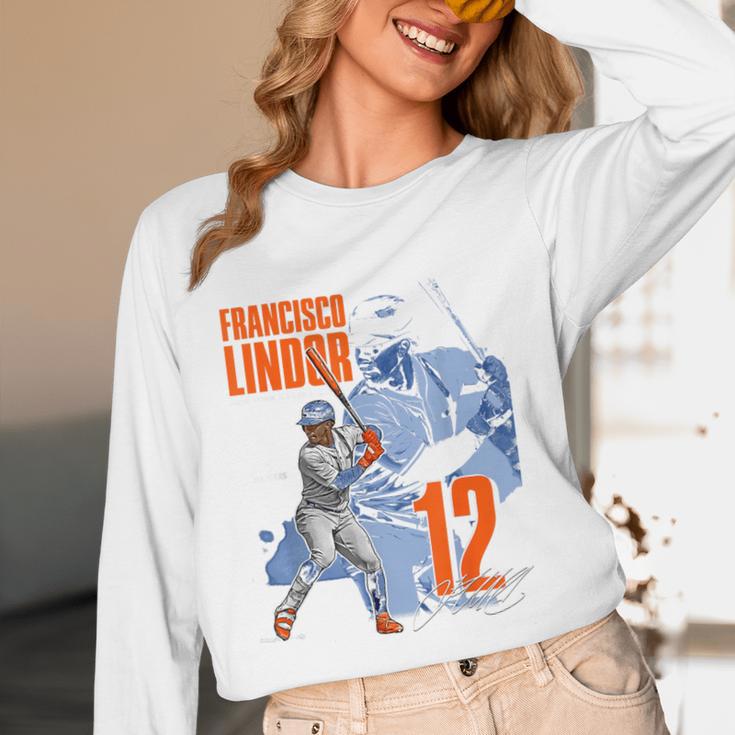 Francisco Lindor New York M Baseball Players MLBFLI304N Unisex Long Sleeve T-Shirt Francisco Lindor New York M Baseball Players MLBFLI304N Unisex Long Sleeve T-Shirt