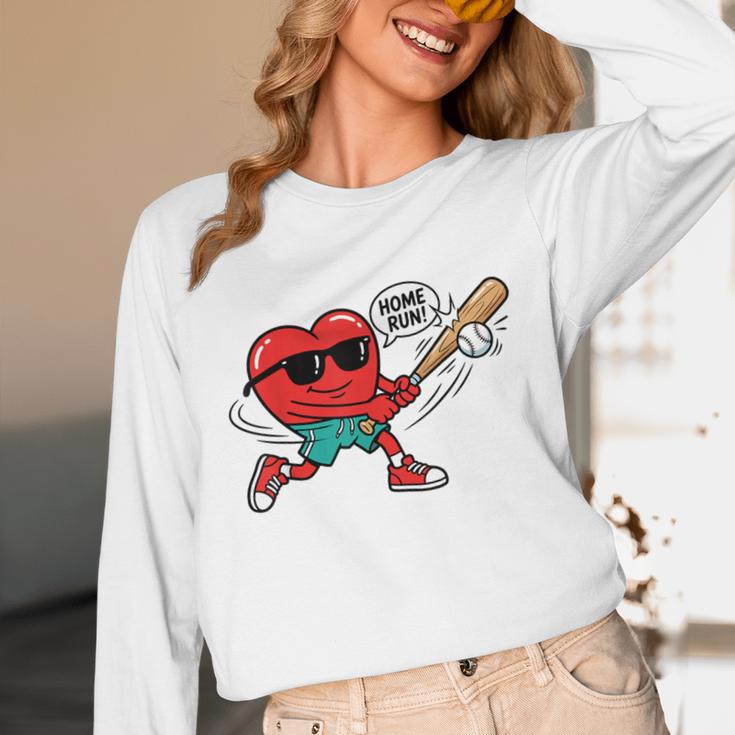Heart Valentines Day Baseball Men Boys Kids Teens Unisex Long Sleeve T-Shirt Heart Valentines Day Baseball Men Boys Kids Teens Unisex Long Sleeve T-Shirt