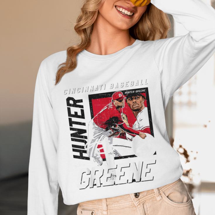 Hunter Greene Cincinnati MLB Baseball Players MLBHGR203M Unisex Long Sleeve T-Shirt