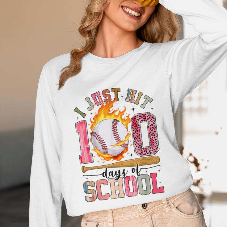 I Just Hit 100 Days Of School Baseball Lovers Fans Boys Kids Unisex Long Sleeve T-Shirt I Just Hit 100 Days Of School Baseball Lovers Fans Boys Kids Unisex Long Sleeve T-Shirt