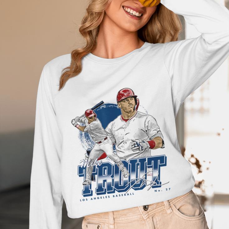 Mike Trout Los Angeles A MLB Baseball Players MLBMTR302N Unisex Long Sleeve T-Shirt Mike Trout Los Angeles A MLB Baseball Players MLBMTR302N Unisex Long Sleeve T-Shirt